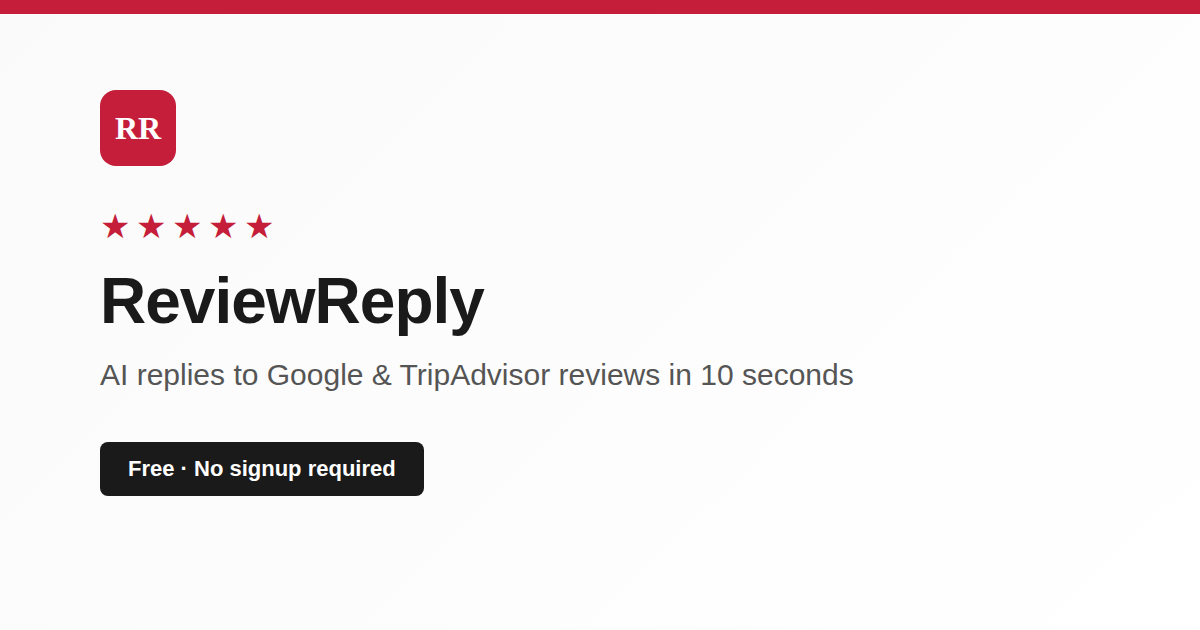 ReviewReply screenshot