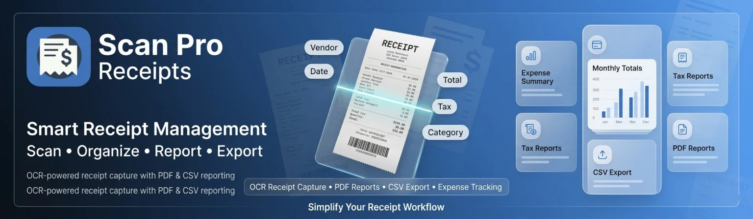 Scan Pro Receipts screenshot